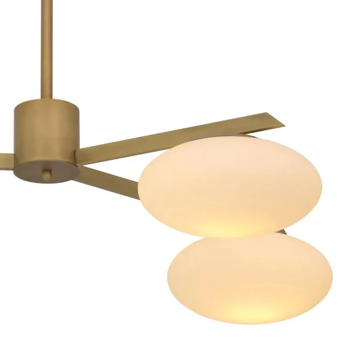 Evergreen S Modern Brass Chandelier - Image 4