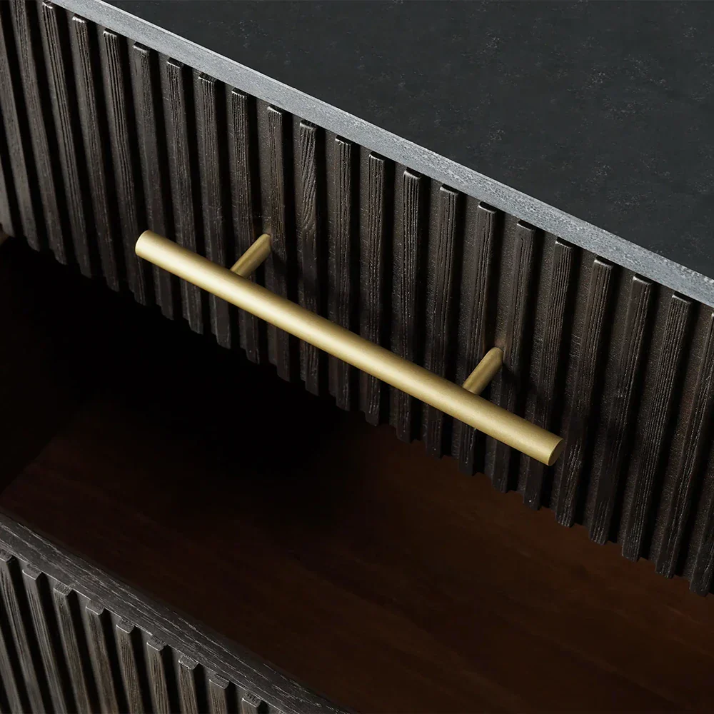 Arden Closed Nightstand in Oak - Image 15