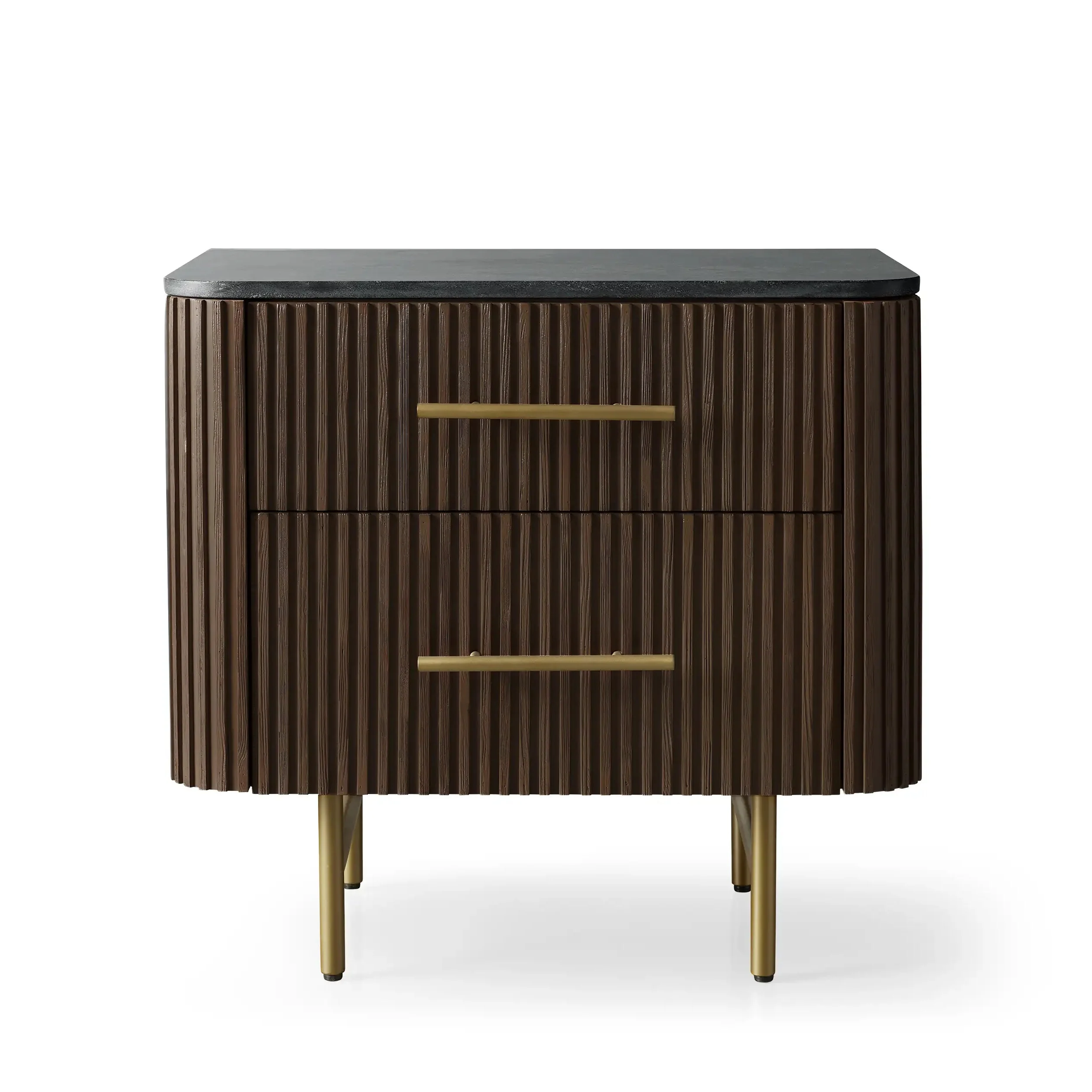 Arden Closed Nightstand in Oak - Image 27