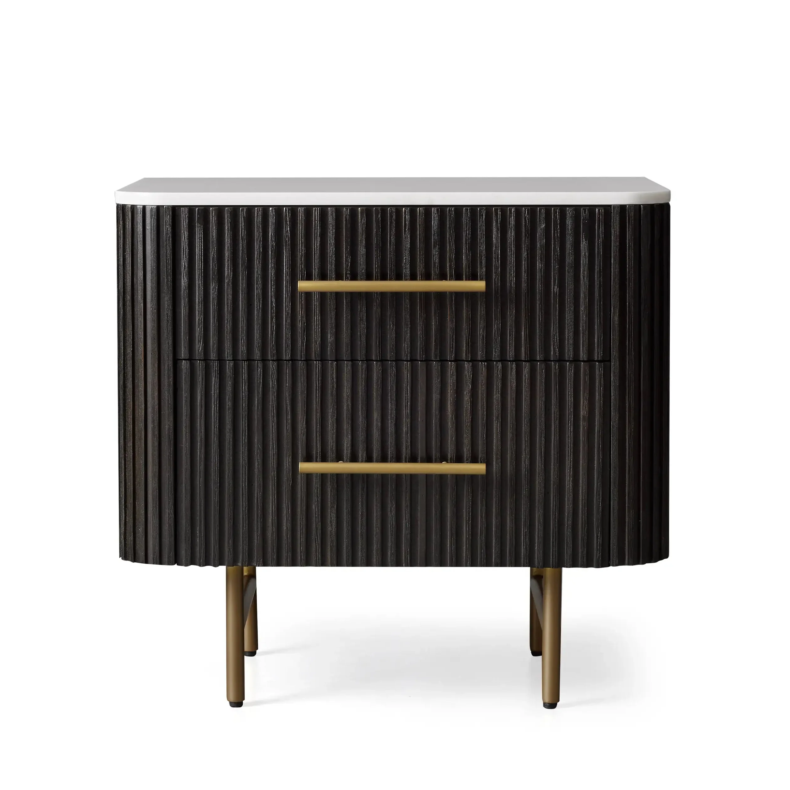 Arden Closed Nightstand in Oak - Image 32