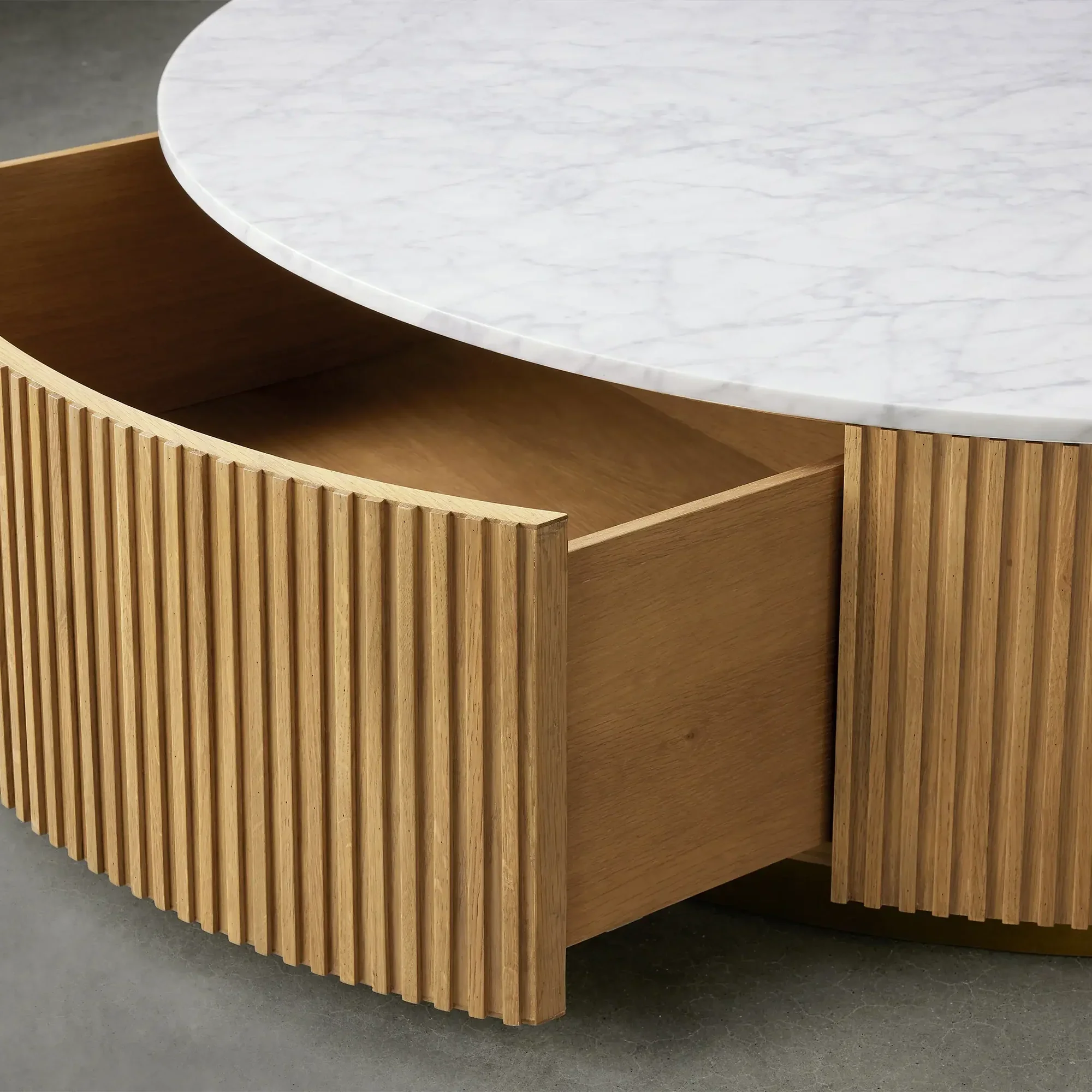 Arden Round Storage Coffee Table - Image 13