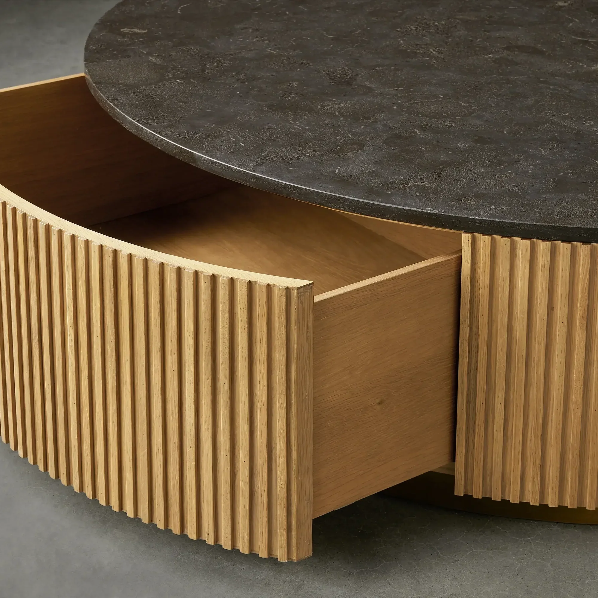 Arden Round Storage Coffee Table - Image 18