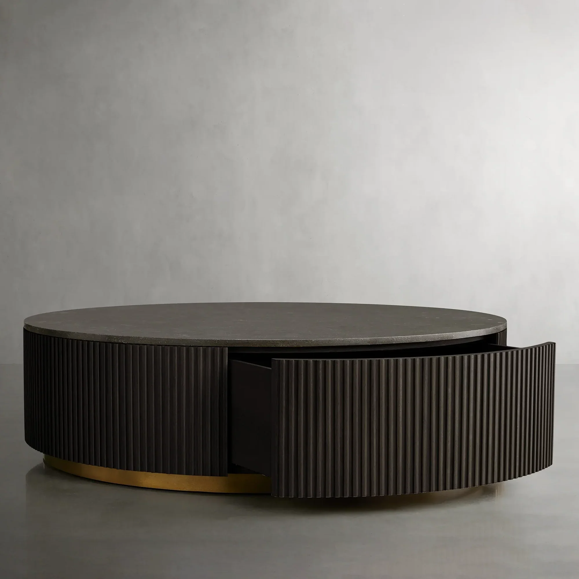 Arden Round Storage Coffee Table - Image 7