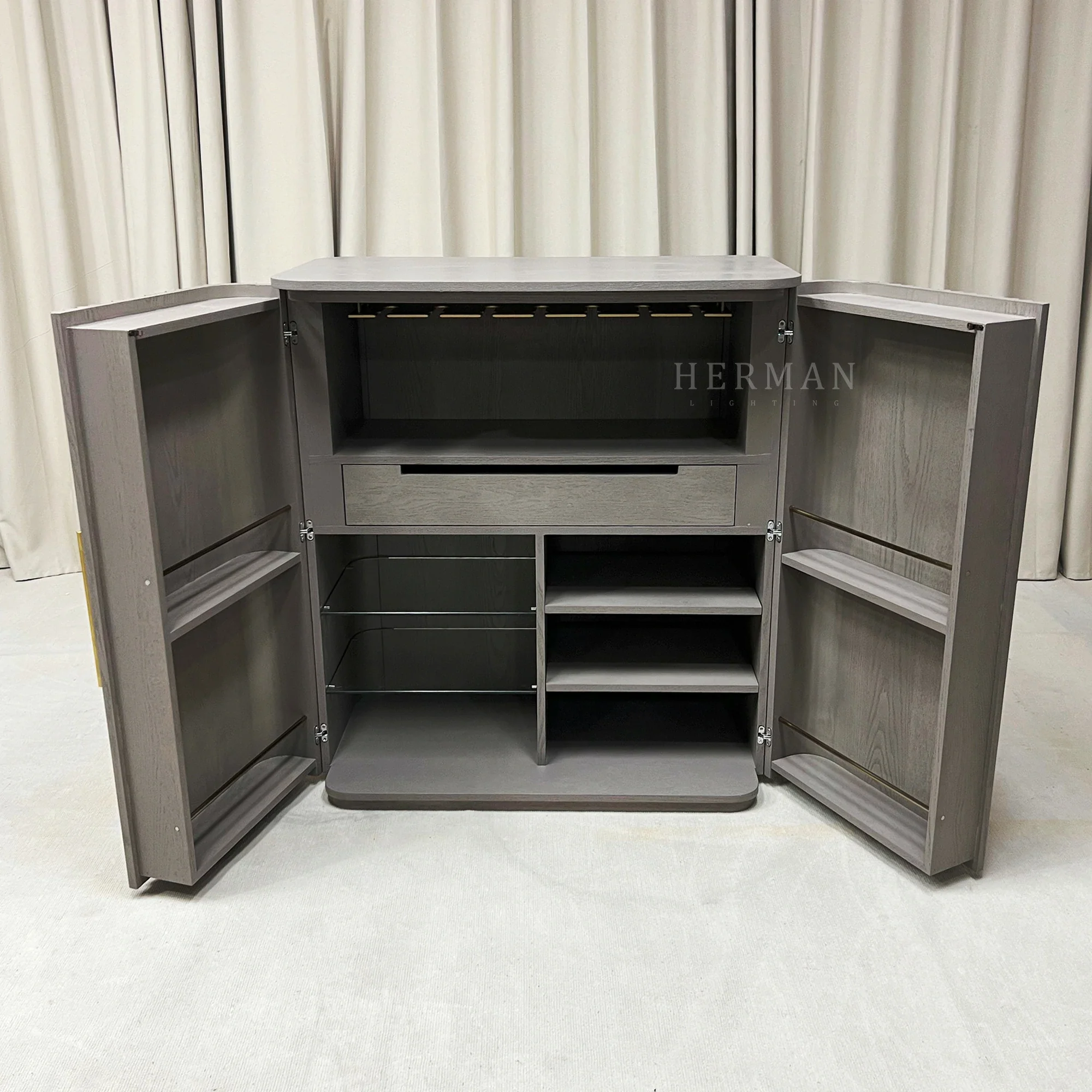 Arden Wood Bar Cabinet - Image 11