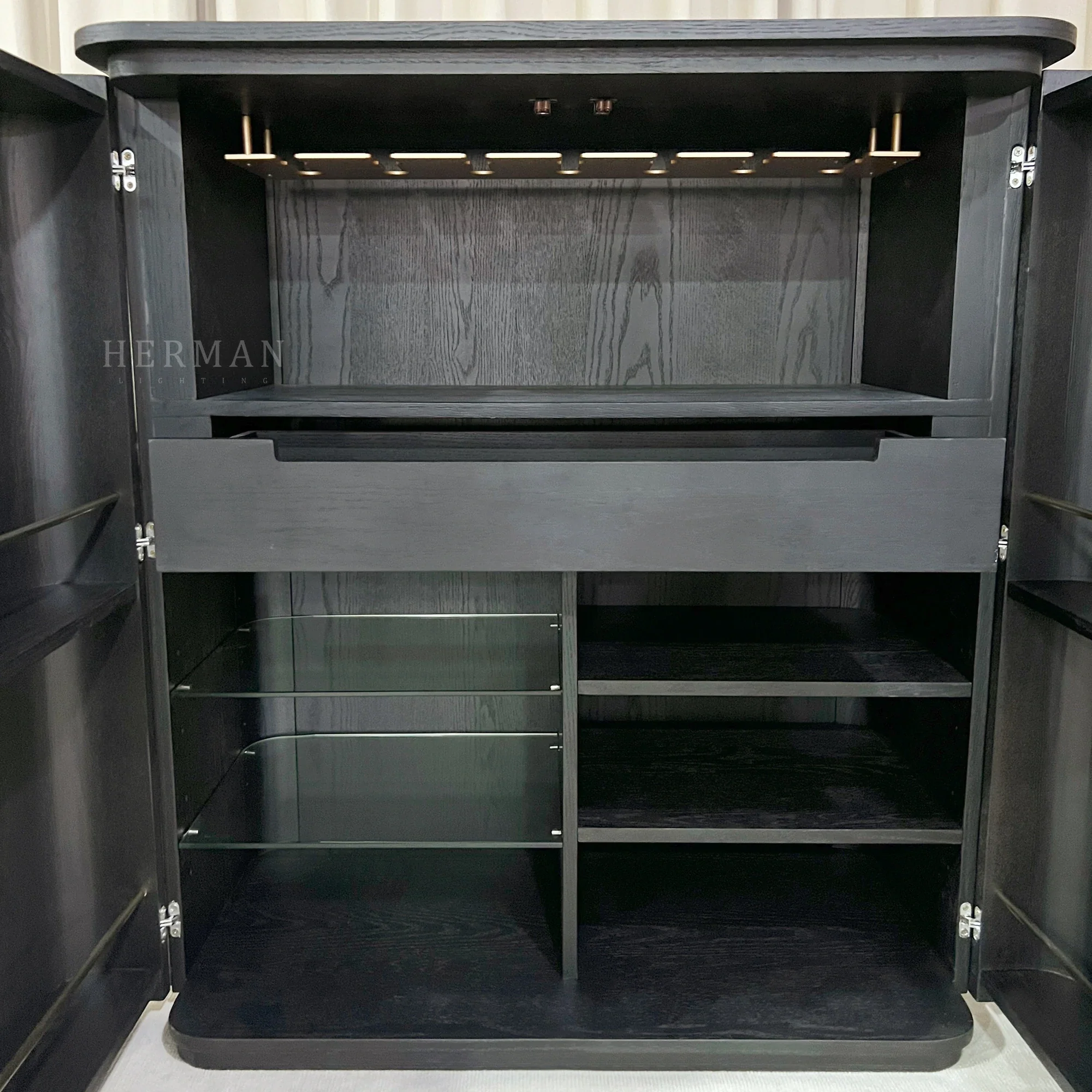 Arden Wood Bar Cabinet - Image 16