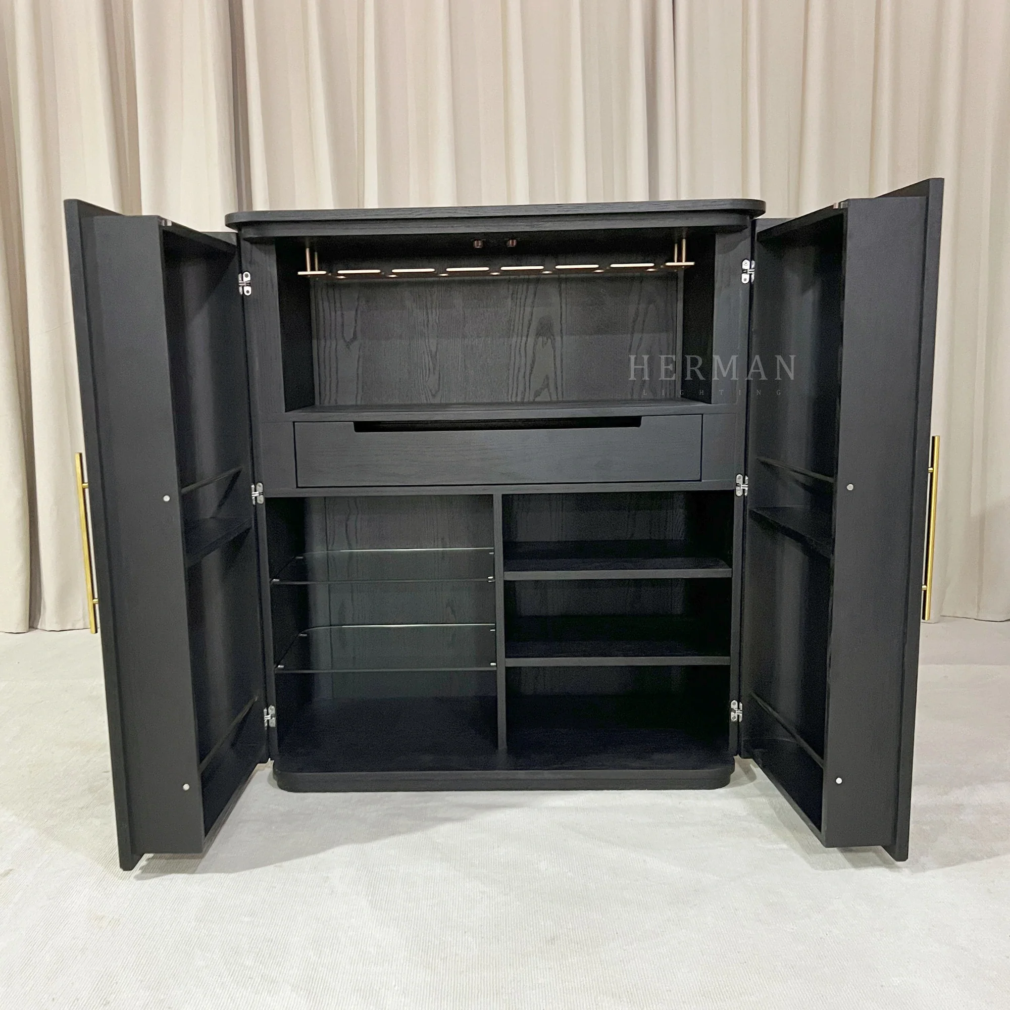 Arden Wood Bar Cabinet - Image 17