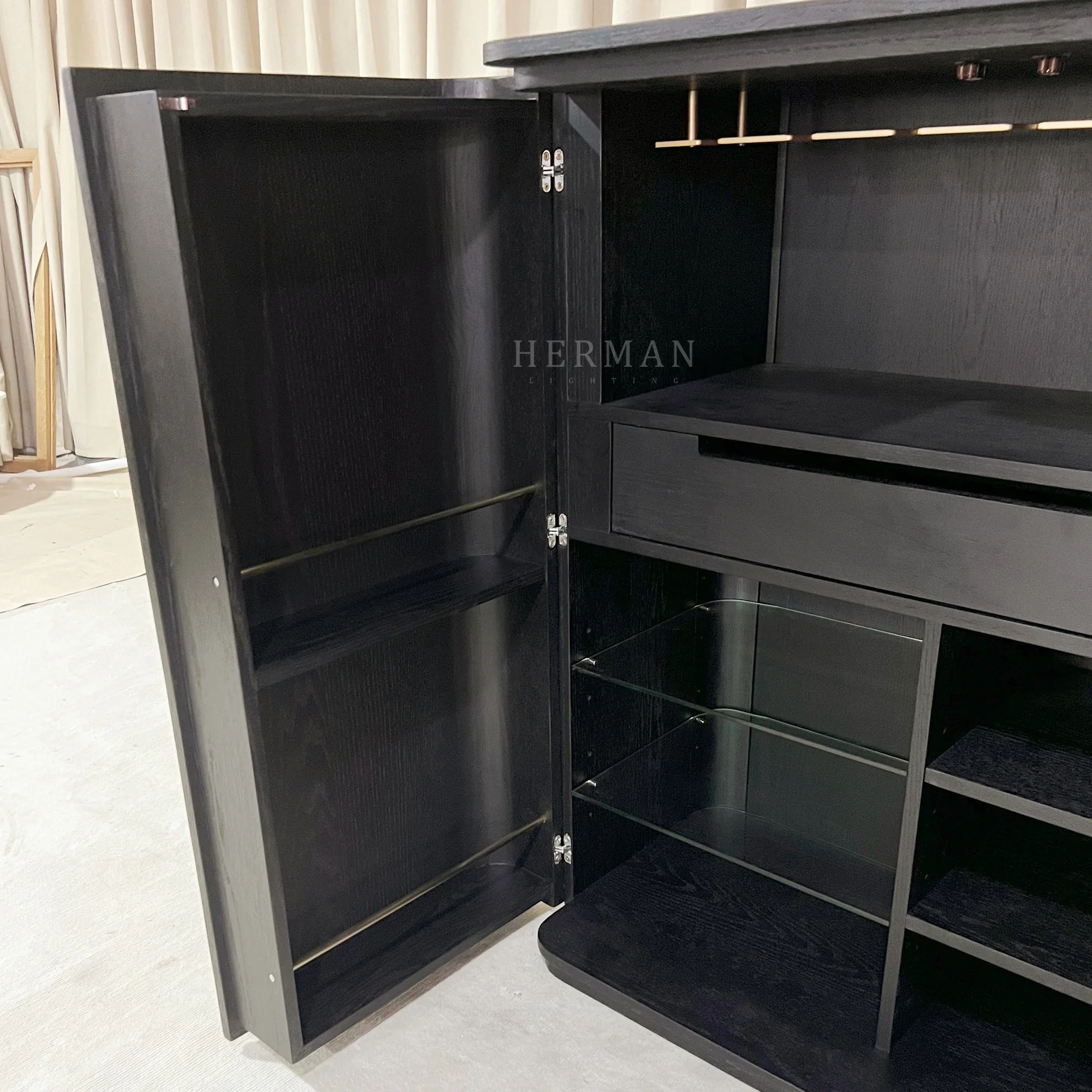Arden Wood Bar Cabinet - Image 20