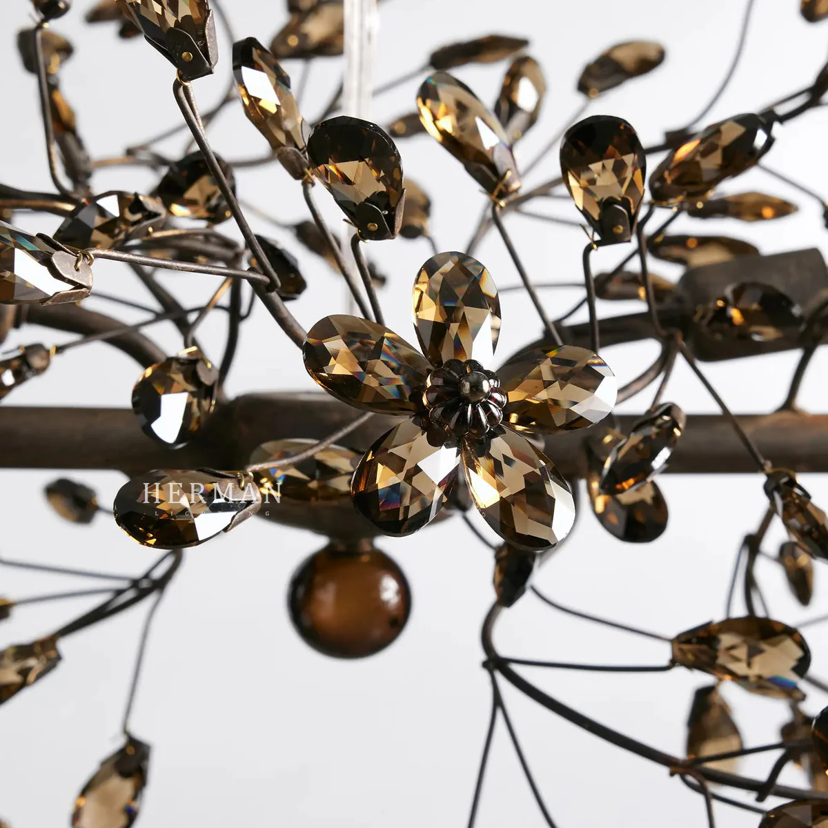 Fiore Colored Linear Chandelier 43" 51" 68" - Image 12