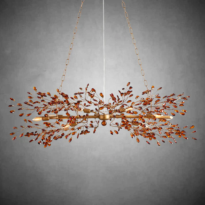 Fiore Colored Linear Chandelier 43" 51" 68" - Image 18