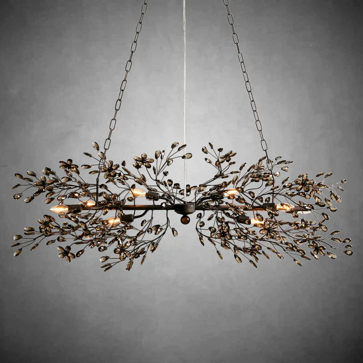 Fiore Colored Linear Chandelier 43" 51" 68" - Image 19