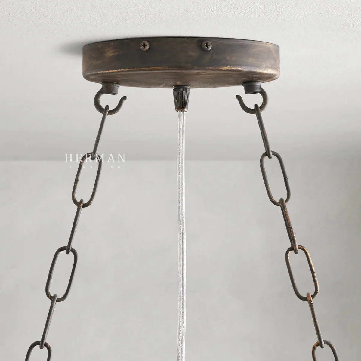 Fiore Colored Oval Chandelier 62" 74" - Image 10