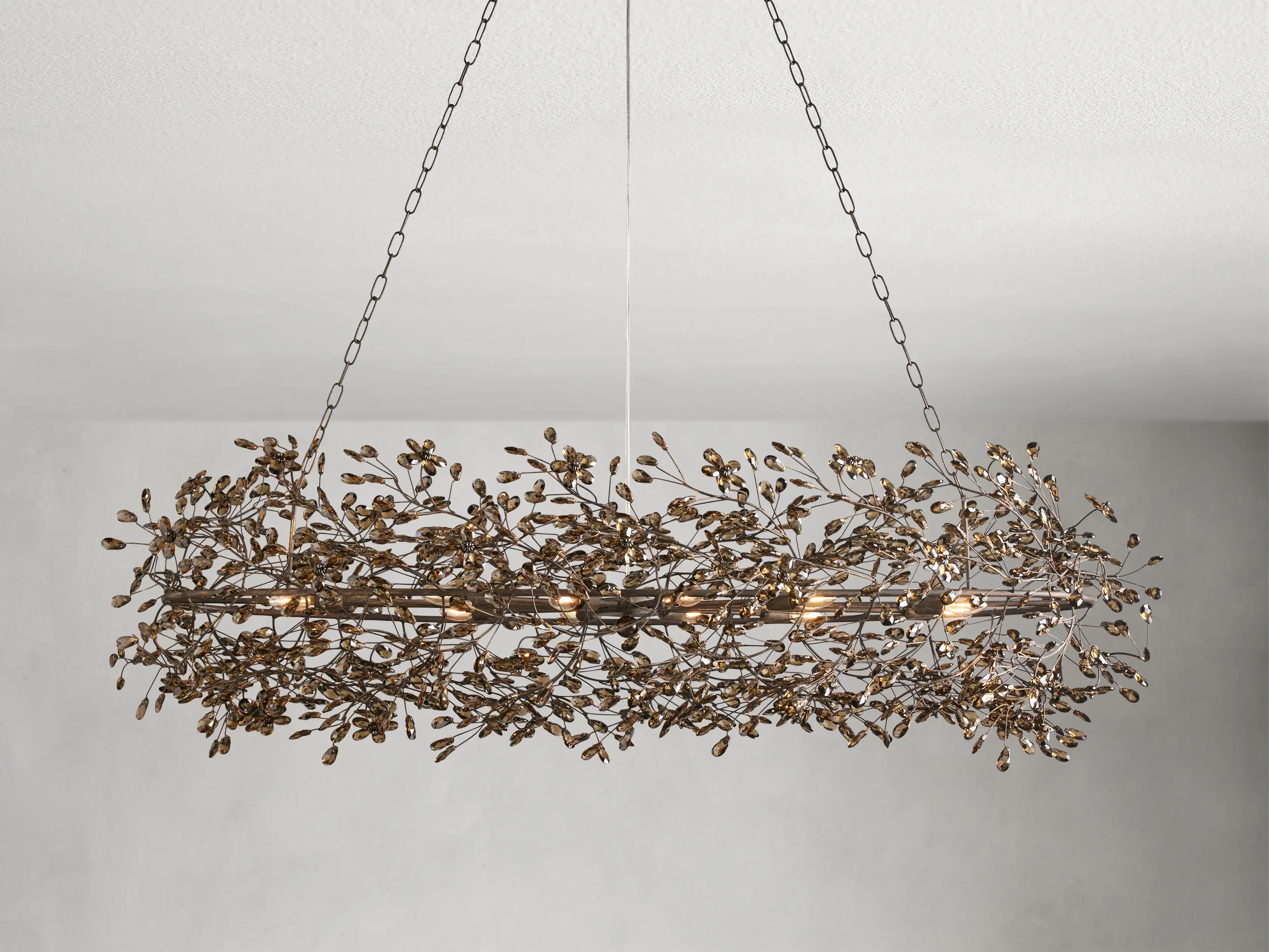 Fiore Colored Oval Chandelier 62" 74" - Image 12