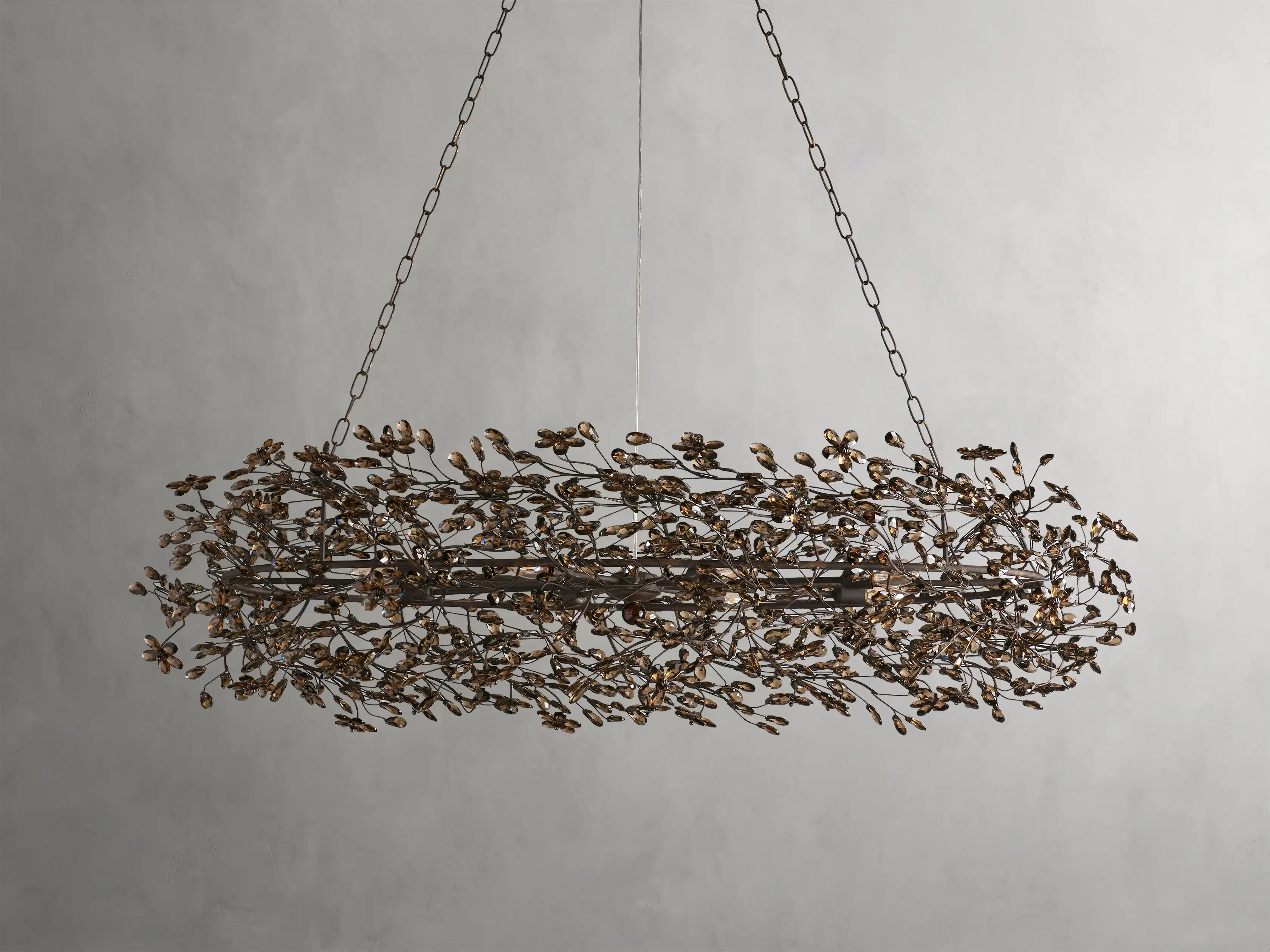 Fiore Colored Oval Chandelier 62" 74" - Image 13