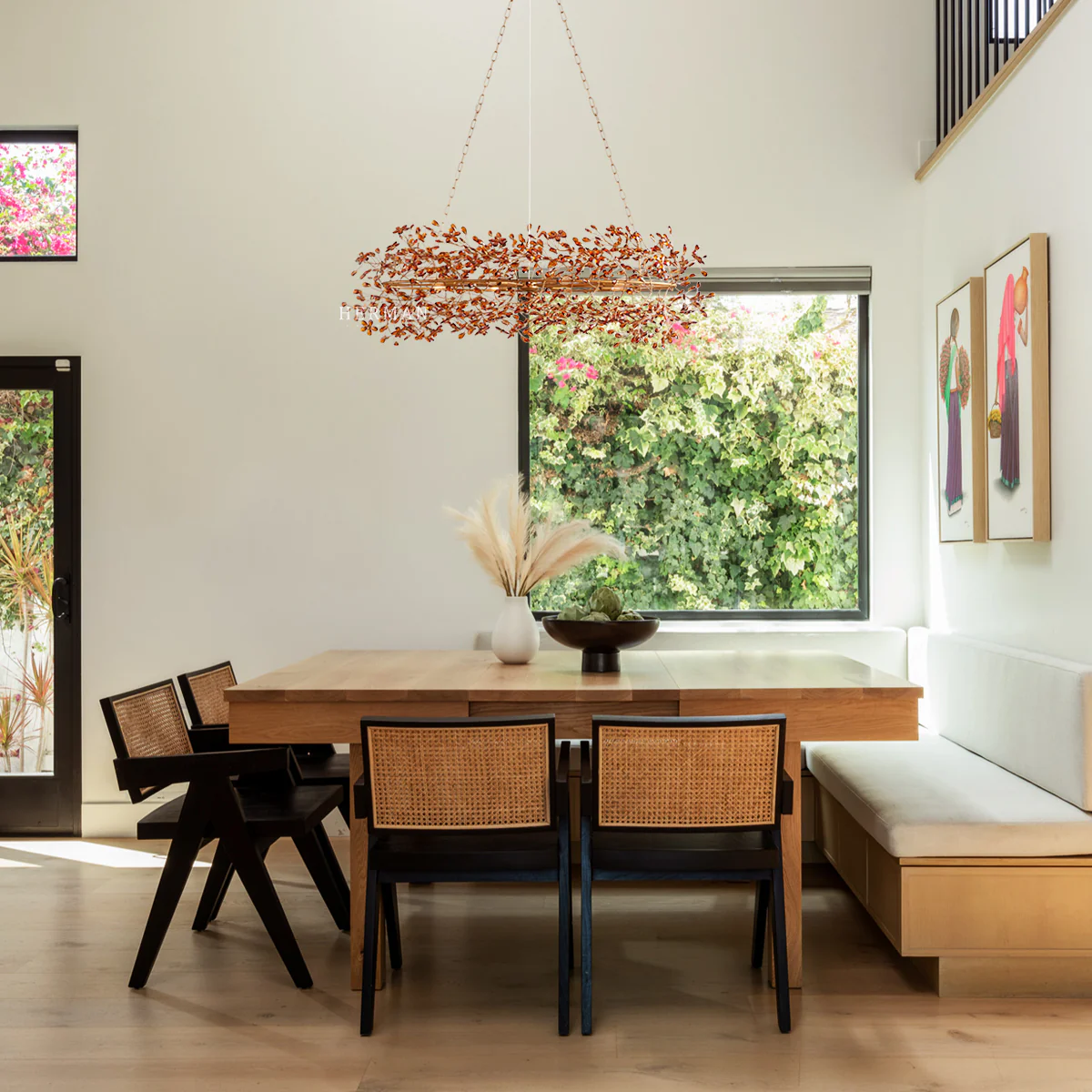 Fiore Colored Oval Chandelier 62" 74" - Image 2