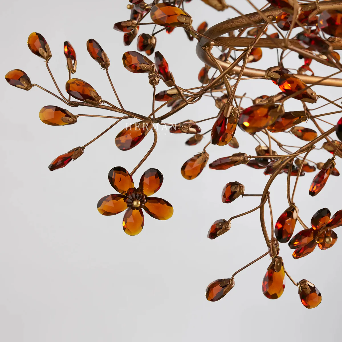 Fiore Colored Oval Chandelier 62" 74" - Image 7