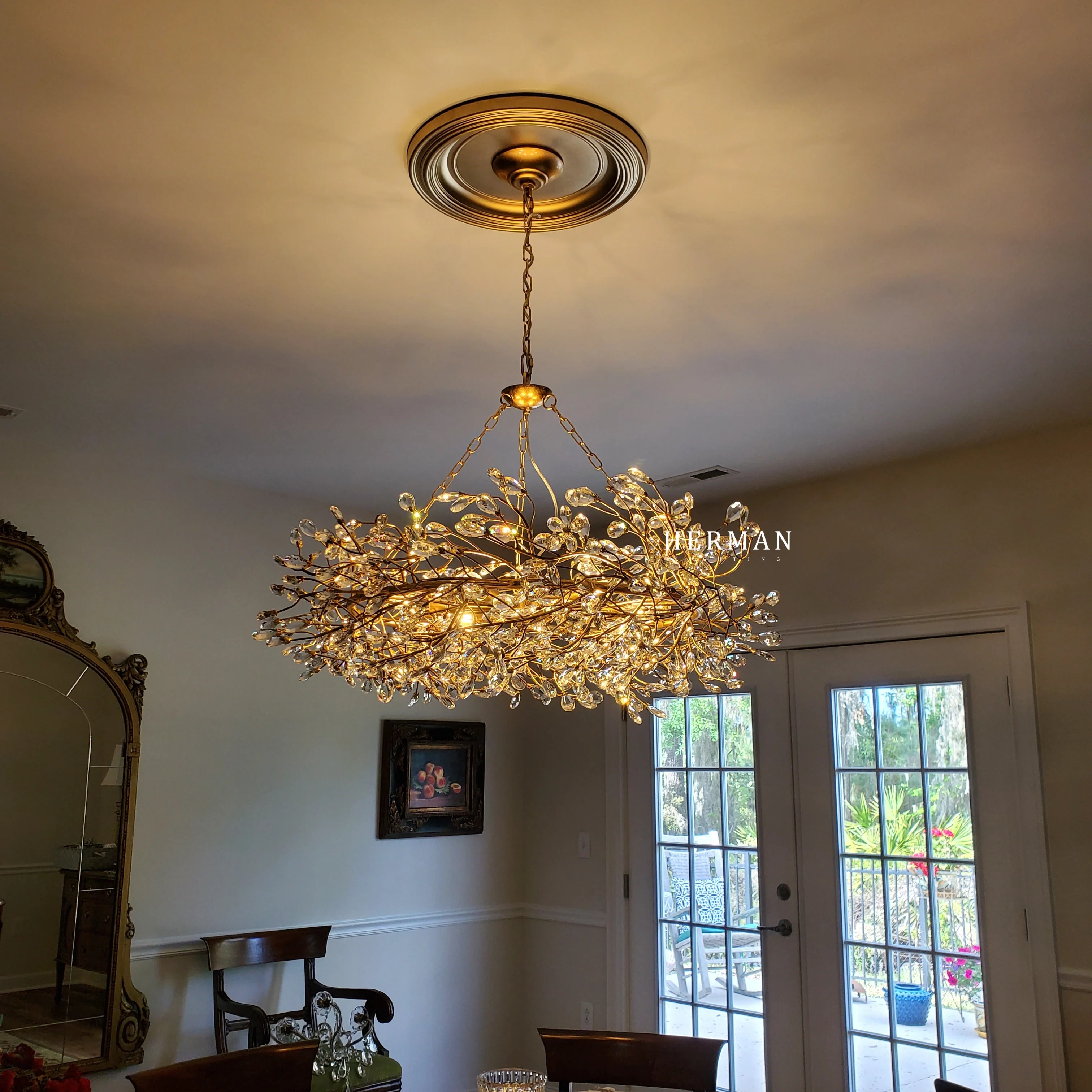 Fiore Crown Chandelier 39" 48" 60" - Image 6