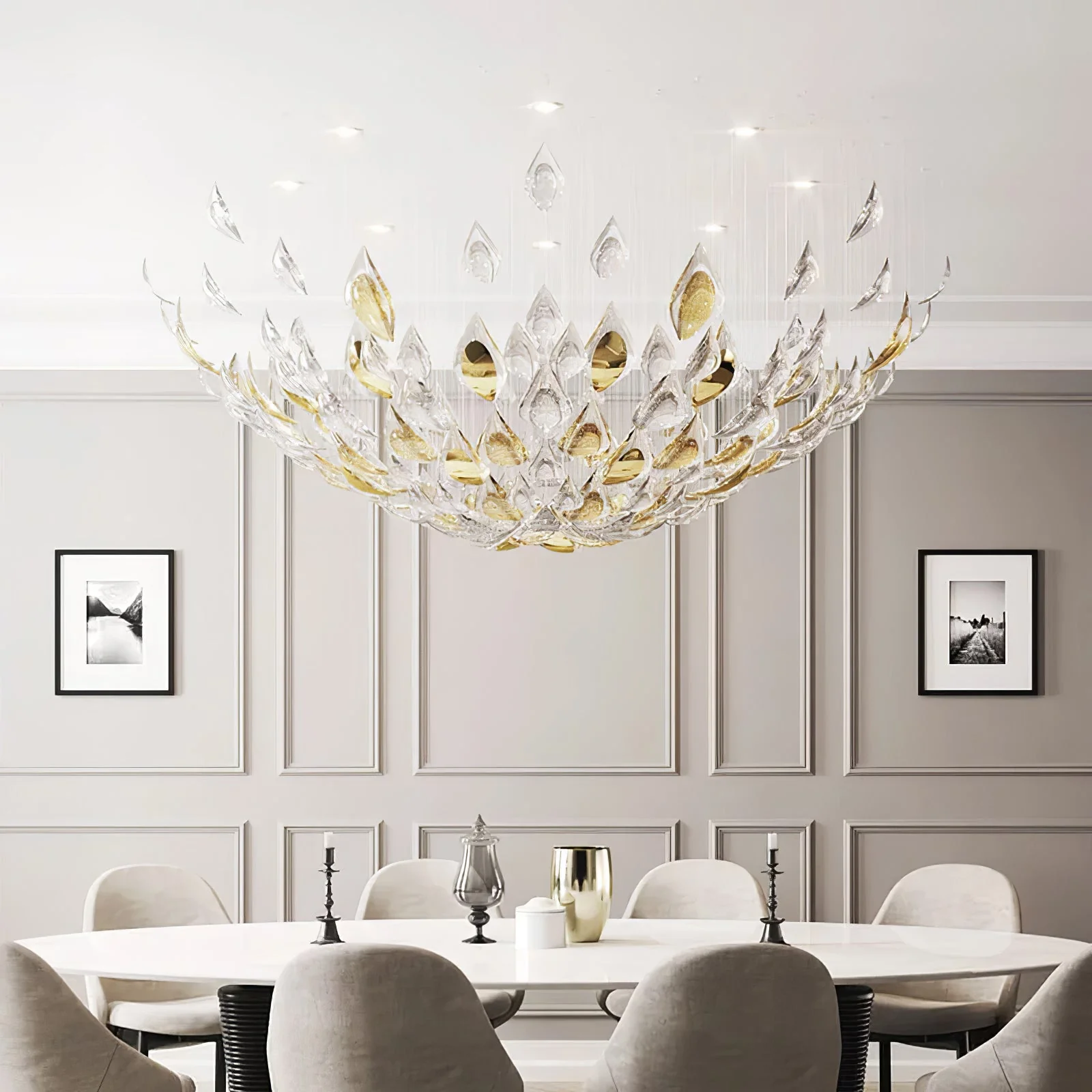 Floating Leaves Chandelier - Image 13
