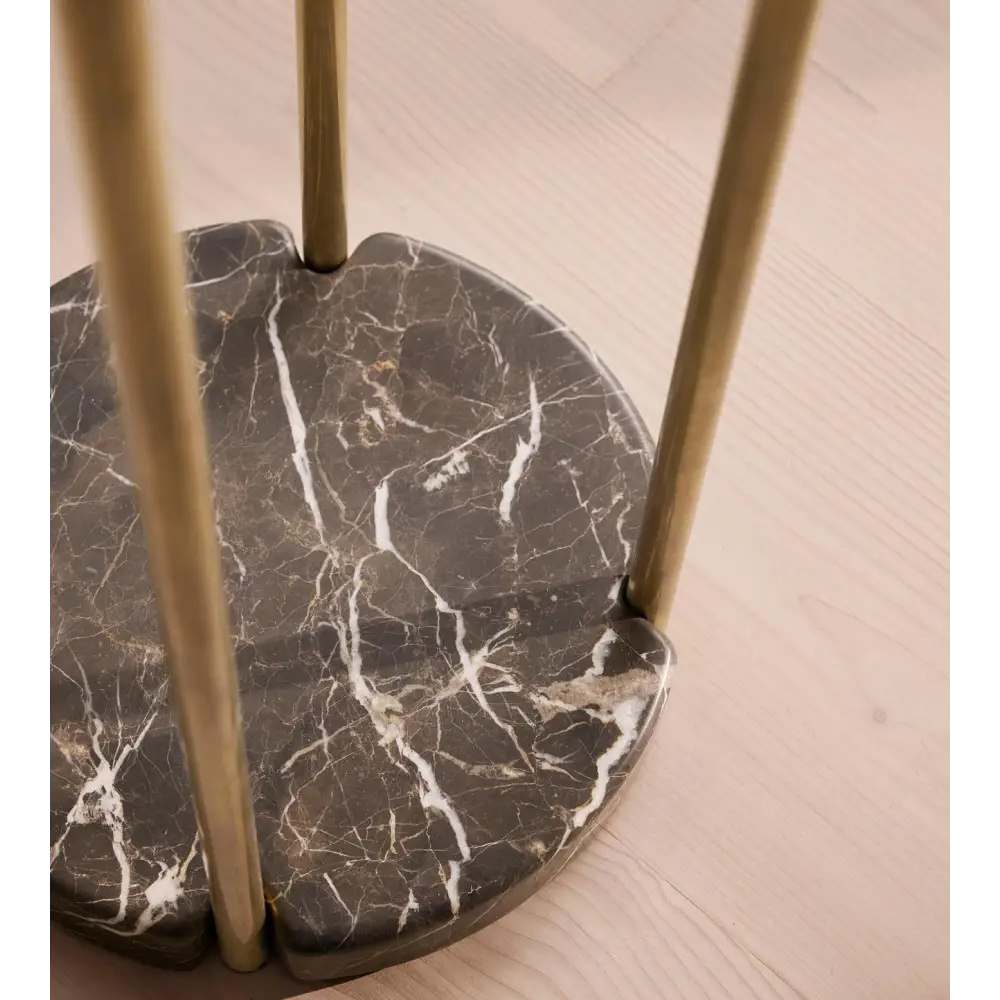 Minimalist Marble & Brass Floor Lamp - Image 3