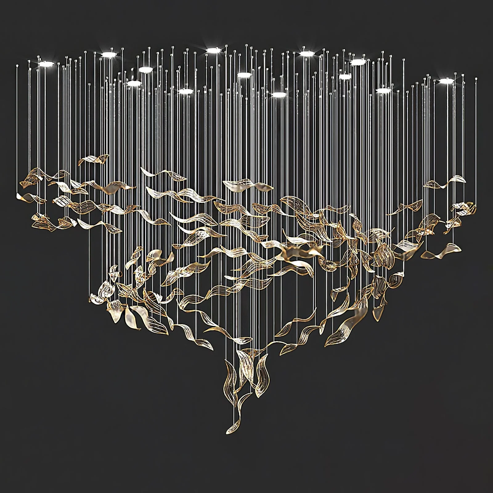 Fluttering Leaves Chandelier - Image 17