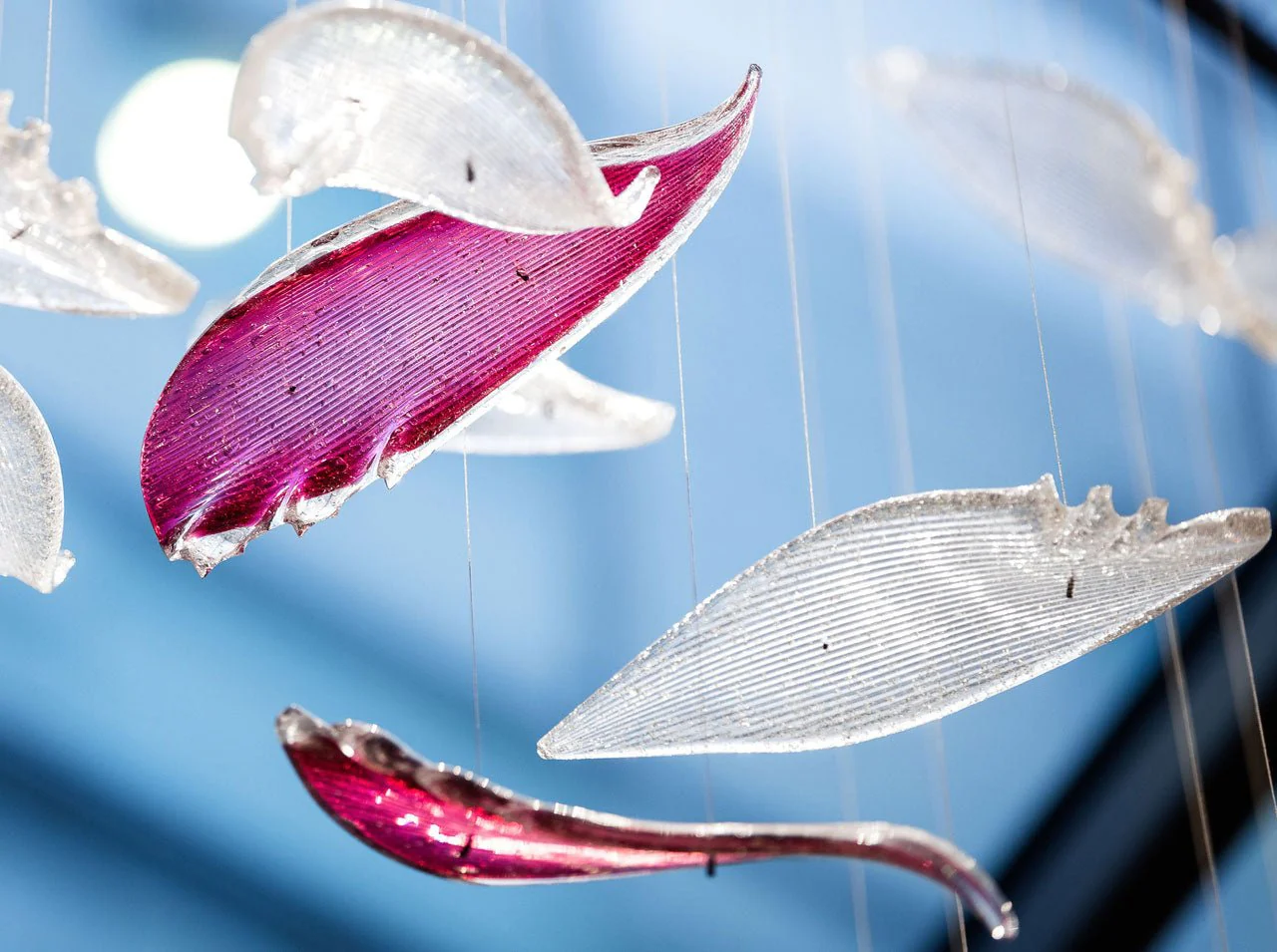 Flying Glass Feather Chandelier - Image 18