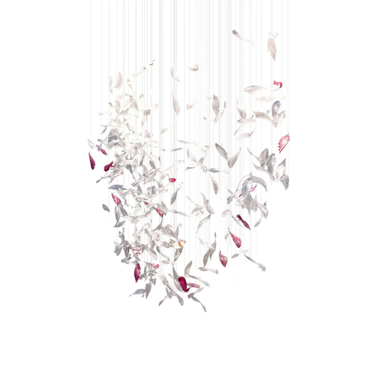 Flying Glass Feather Chandelier - Image 21