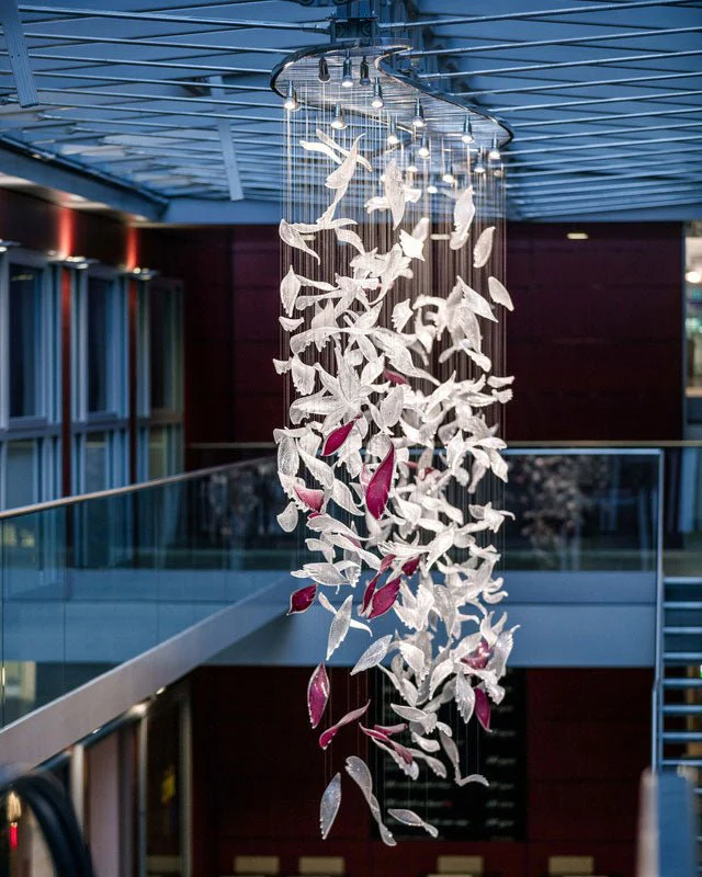Flying Glass Feather Chandelier - Image 6