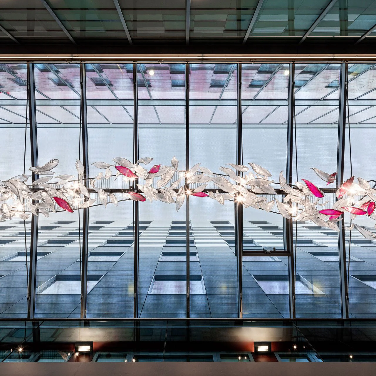 Flying Glass Feather Chandelier - Image 8