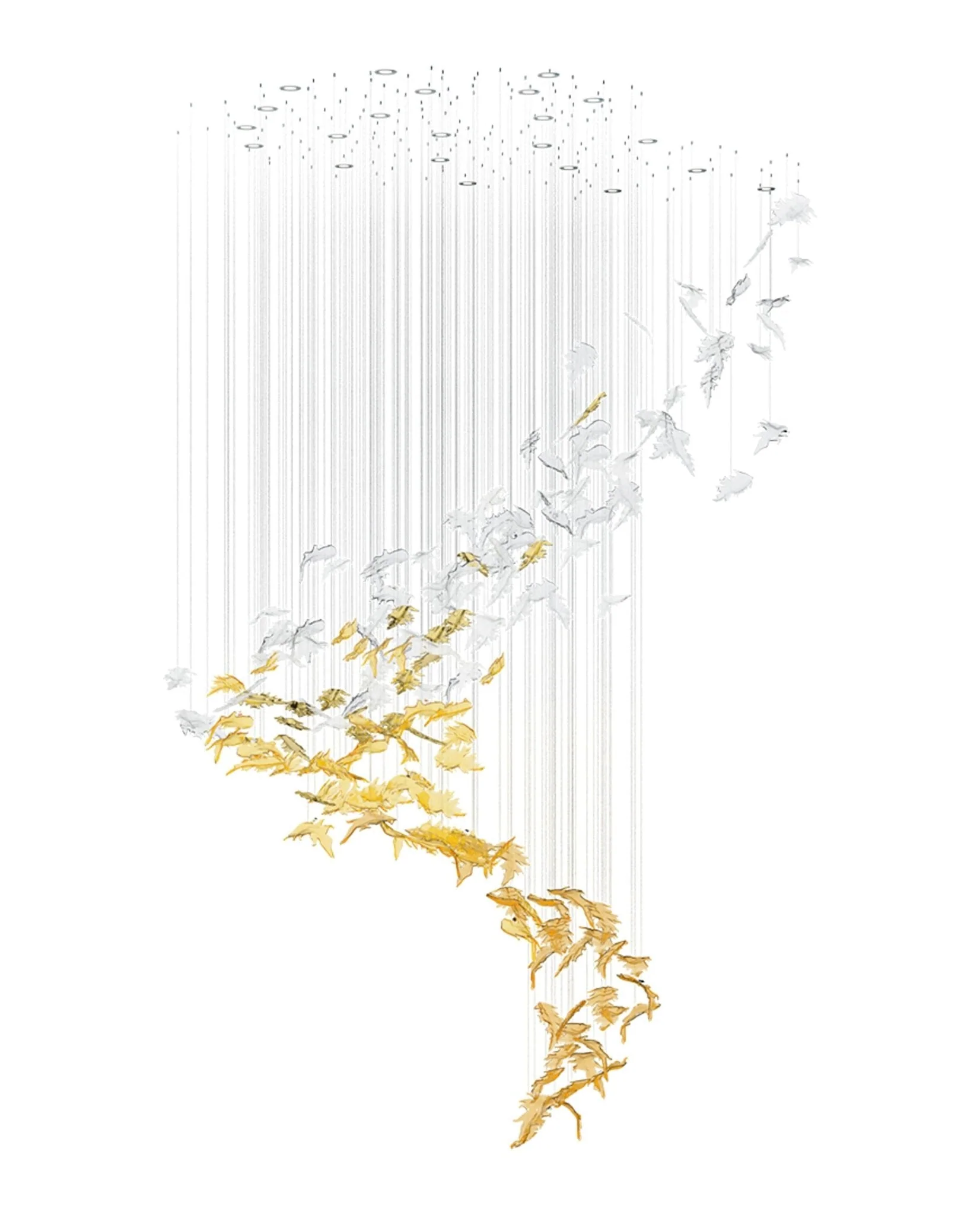 Flying Leaves Chandelier - Image 11