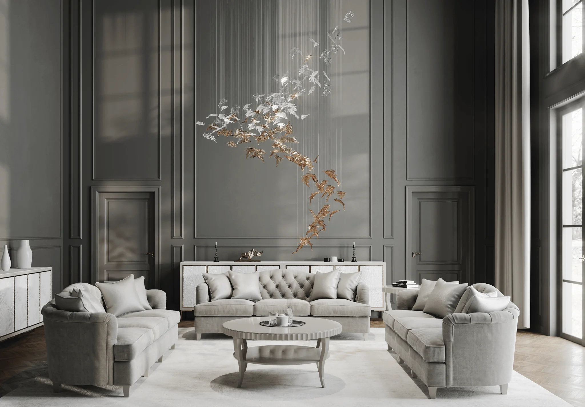 Flying Leaves Chandelier - Image 27