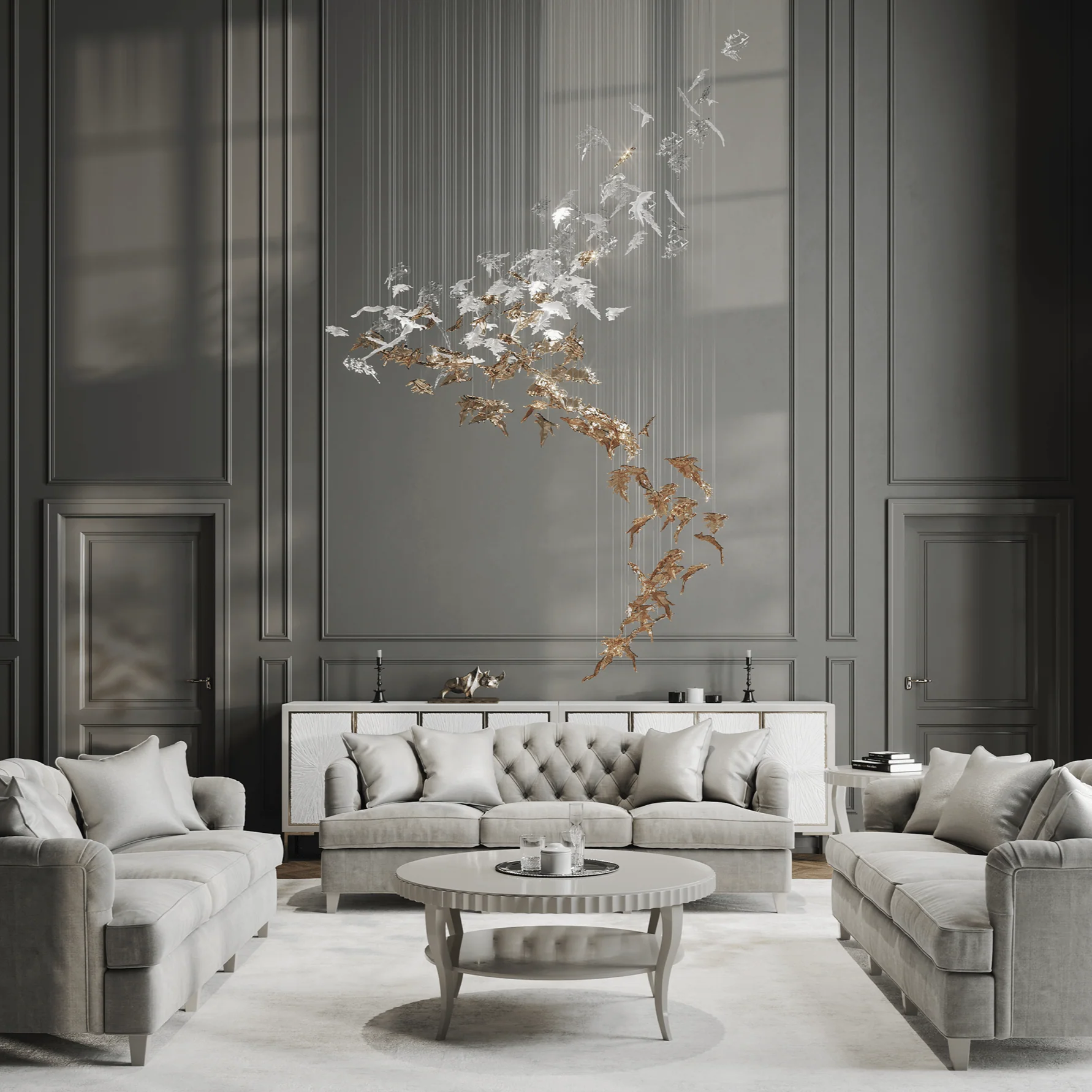 Flying Leaves Chandelier - Image 32