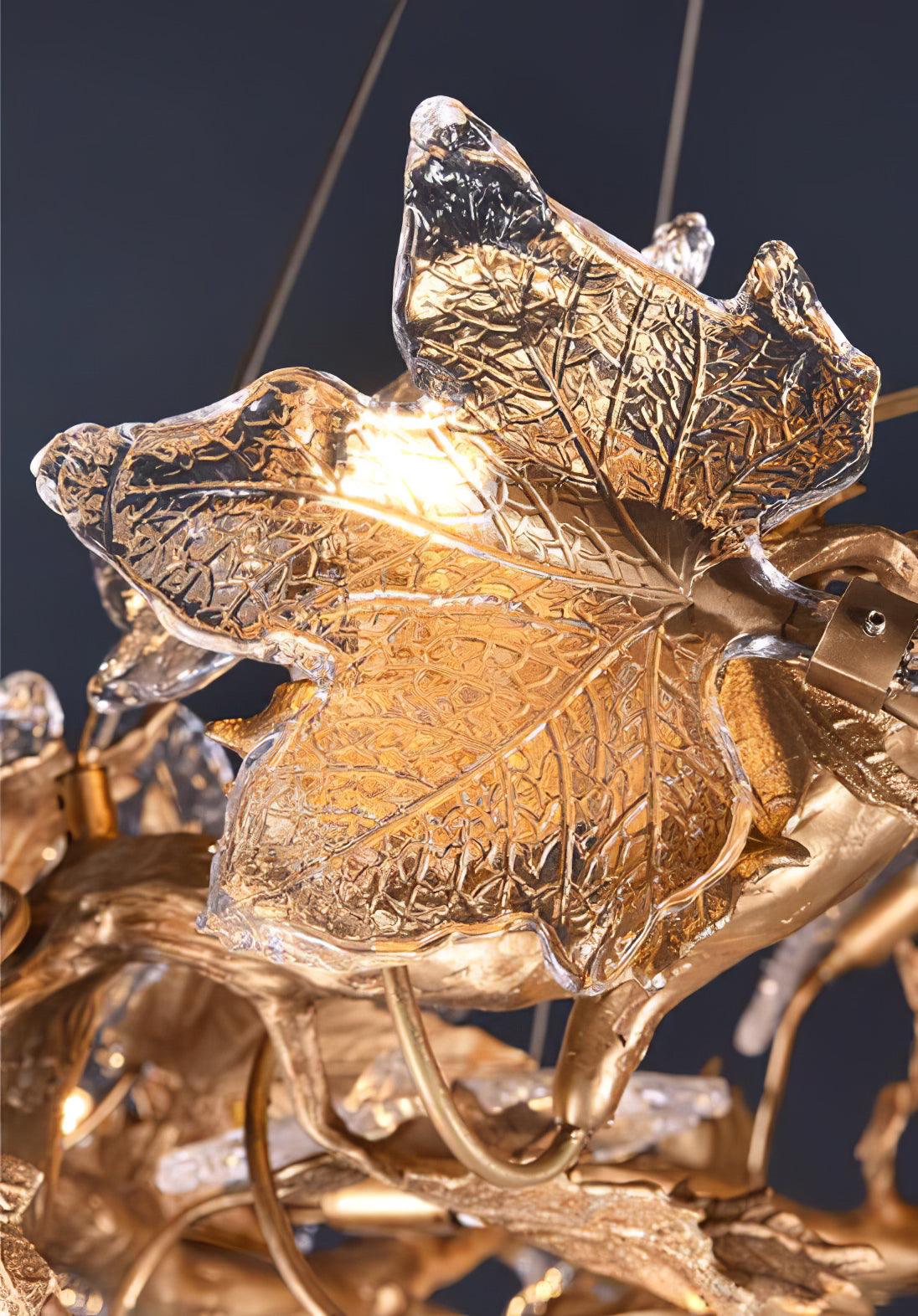 Folio Branch Brass Chandelier - Image 18
