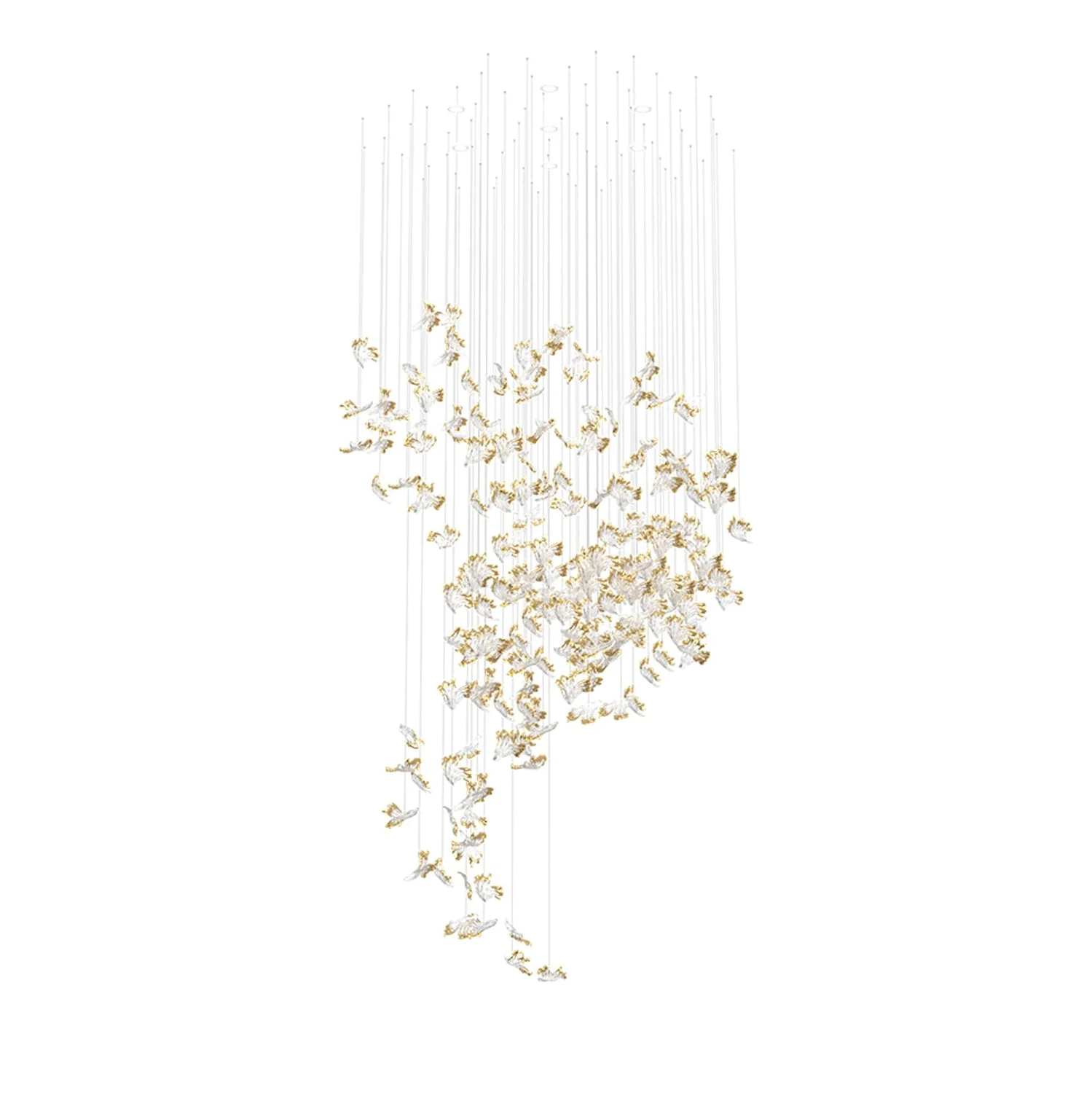 Frosted Petals Frozen Chandelier - Image 13