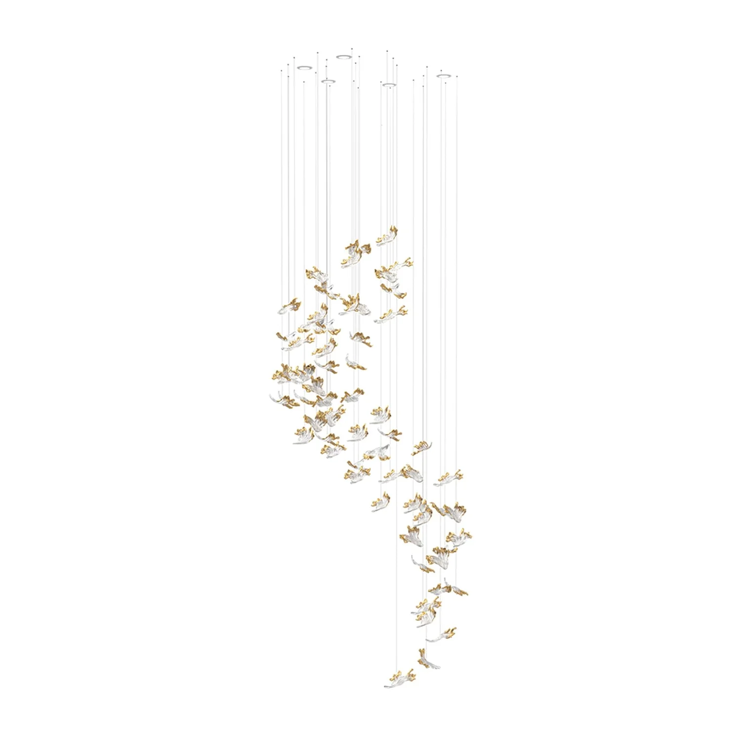 Frosted Petals Frozen Chandelier - Image 16