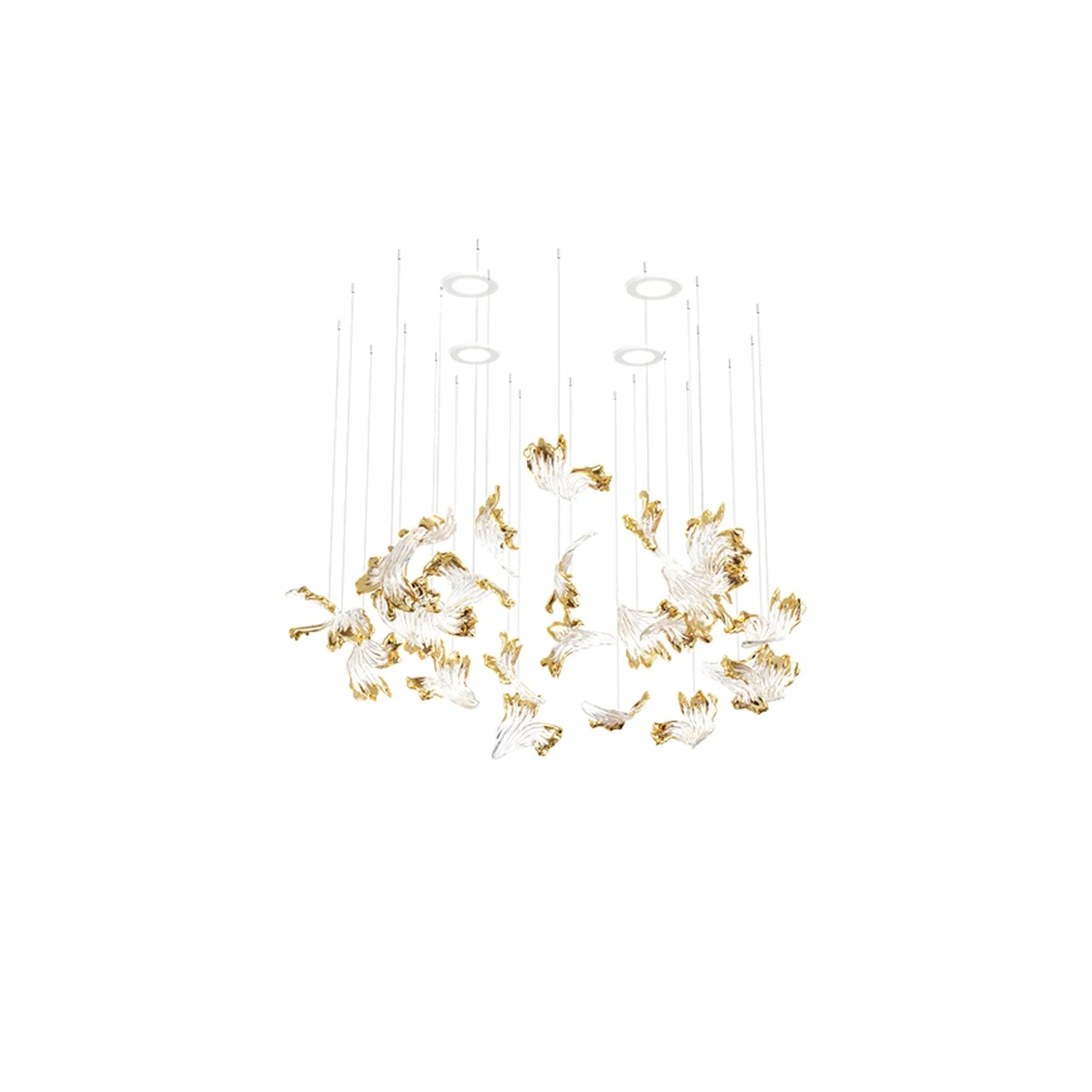 Frosted Petals Frozen Chandelier - Image 19