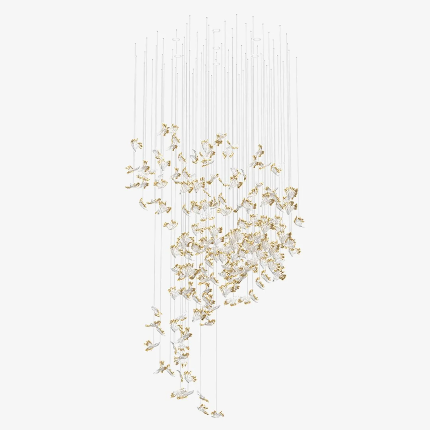 Frosted Petals Frozen Chandelier - Image 2