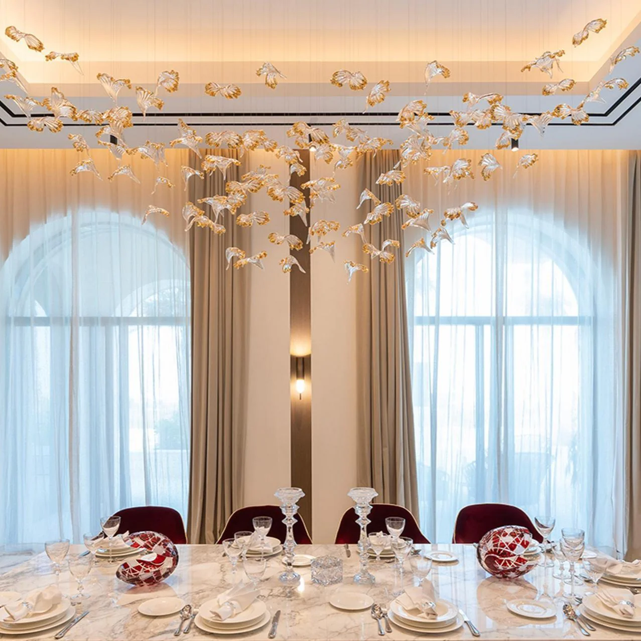 Frosted Petals Frozen Chandelier - Image 3