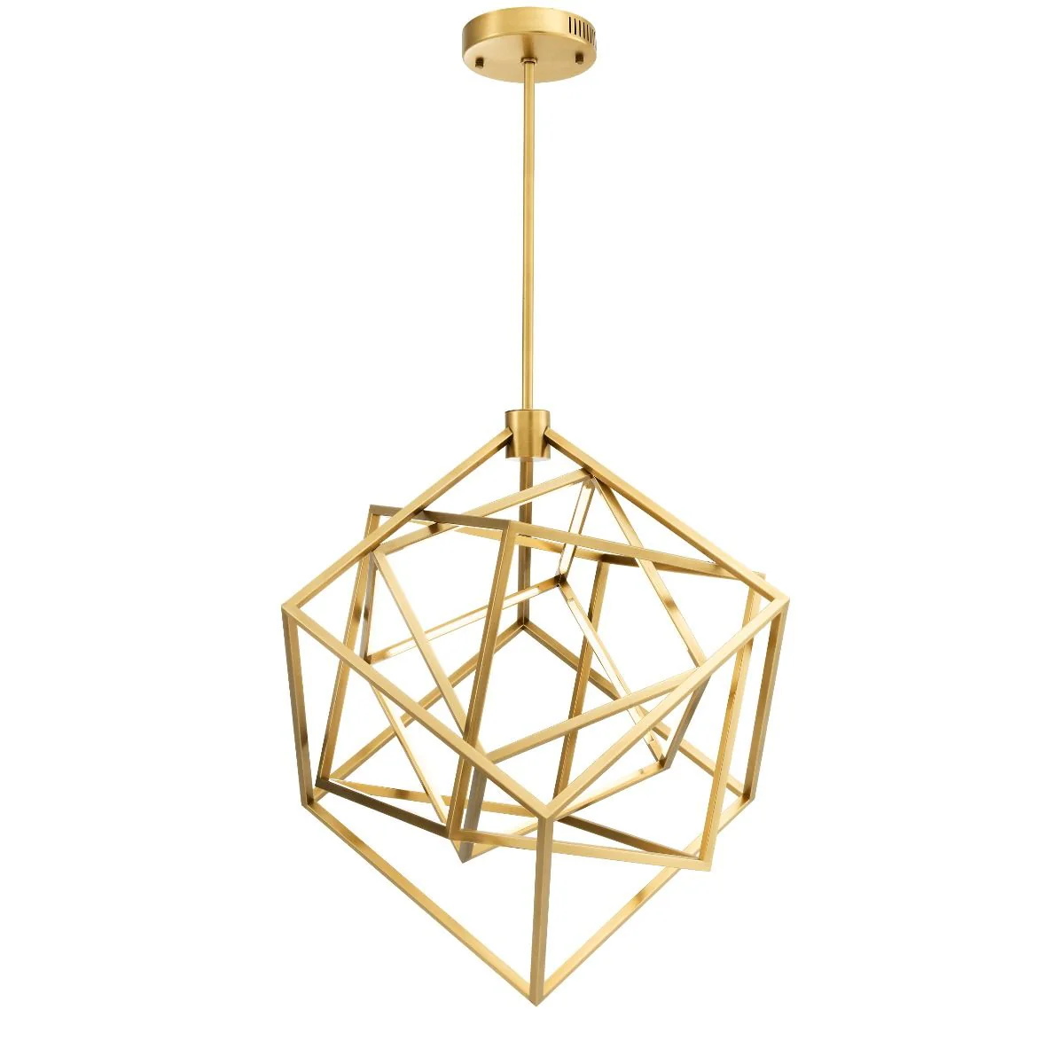 Fusion Modern Brass Chandelier - [Brass] - Image 2