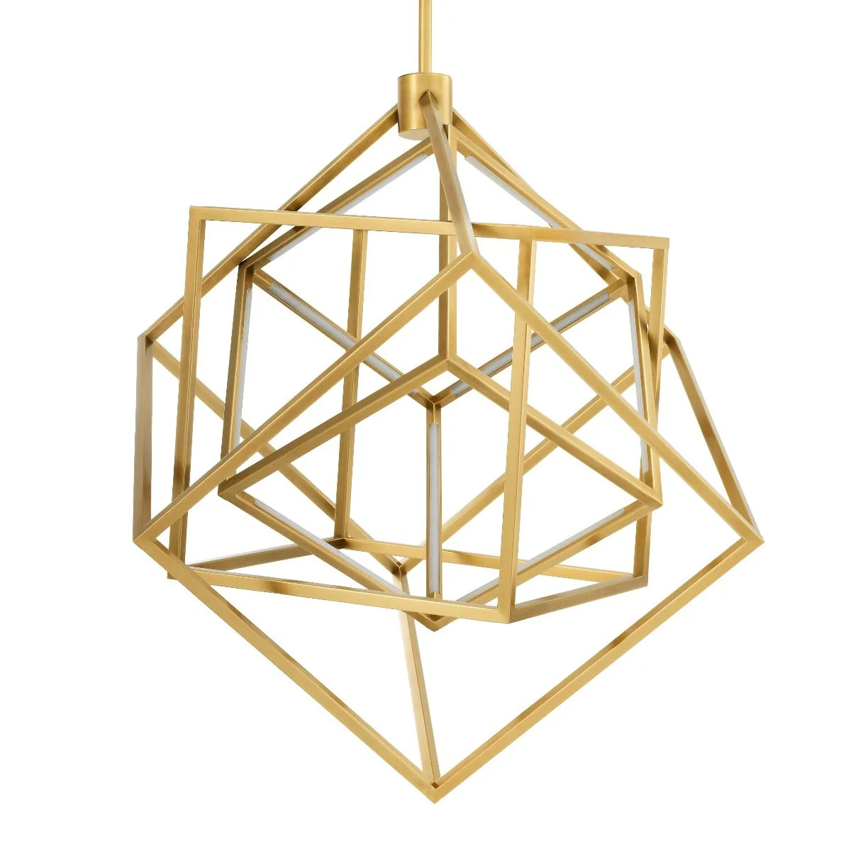Fusion Modern Brass Chandelier - [Brass] - Image 4