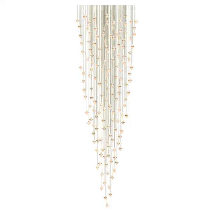 Gem Conical Cluster  Alabaster Chandelier 150 Lights - Image 2
