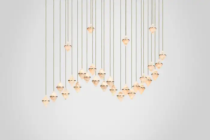 Gem Wave Alabaster Chandelier 26 - Image 4