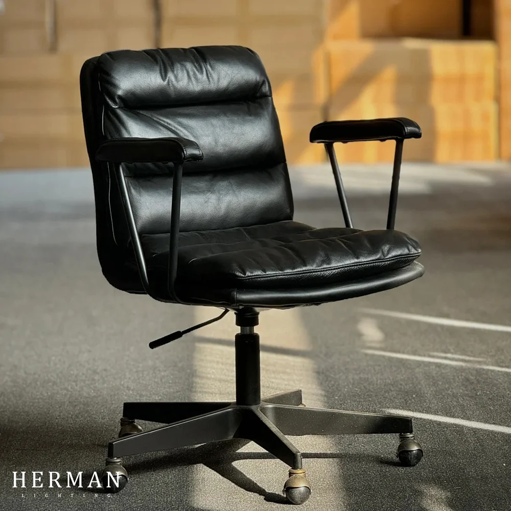 Genuine Leather Comfortable Office Chair - Image 3