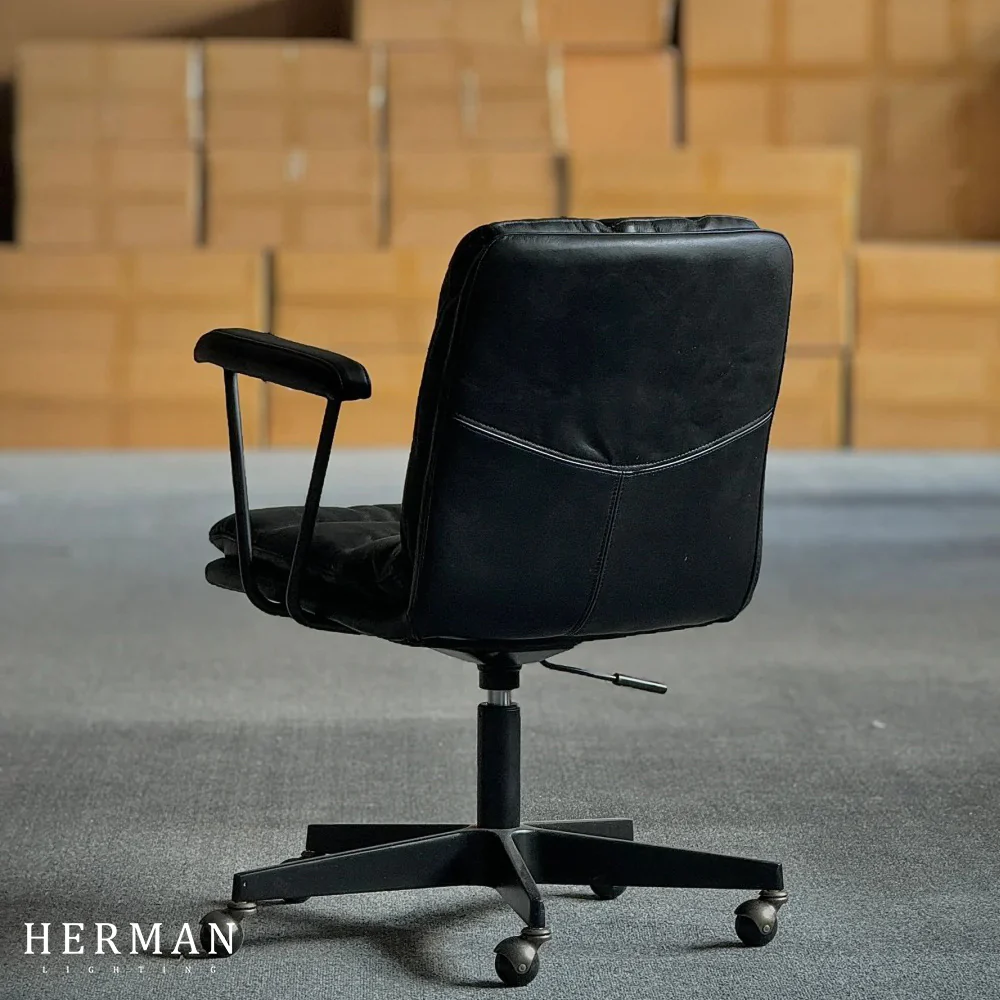 Genuine Leather Comfortable Office Chair - Image 4