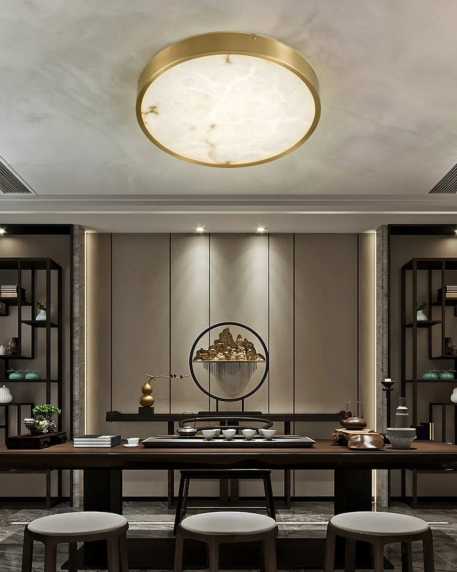 Geometric Alabaster Recessed Ceiling Light - Image 16
