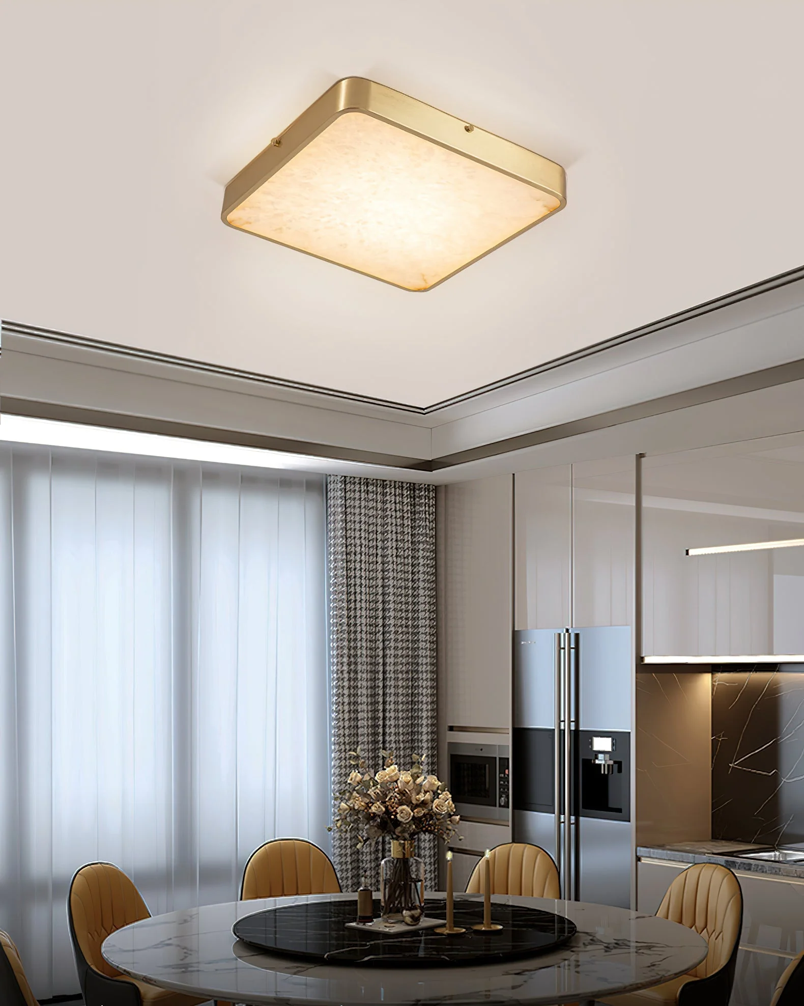 Geometric Alabaster Recessed Ceiling Light - Image 18