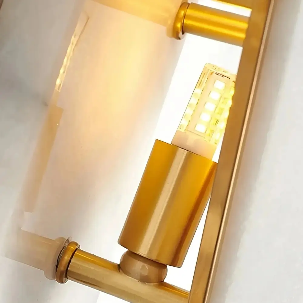 Geometric Alabaster Wall Sconce - Image 10