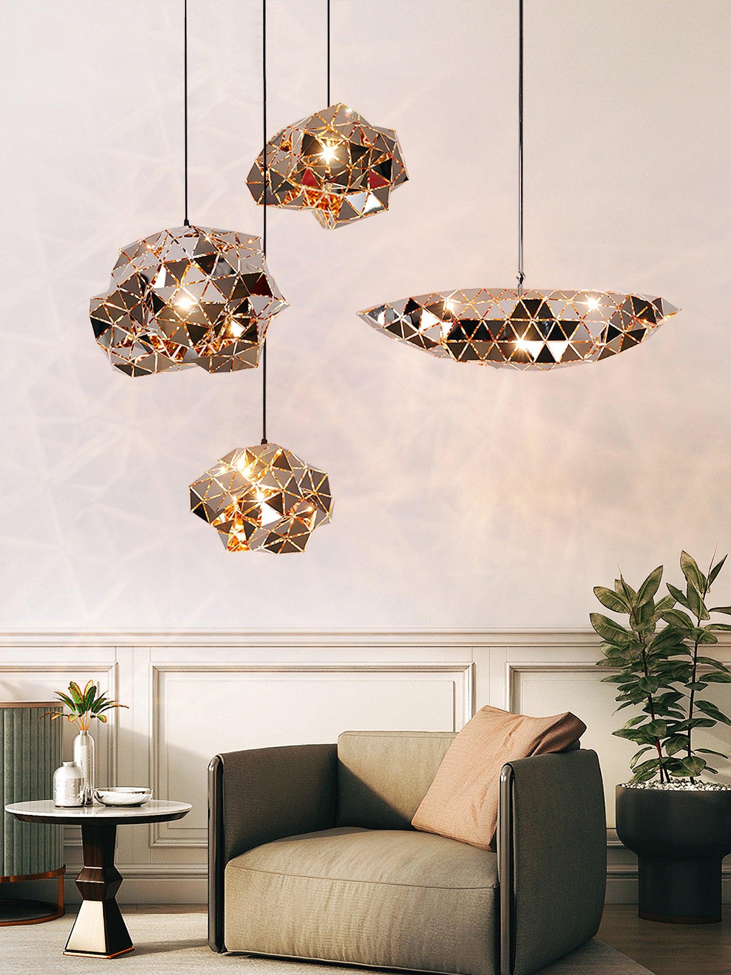 Geometric Panel Pendant Lamp - Image 10