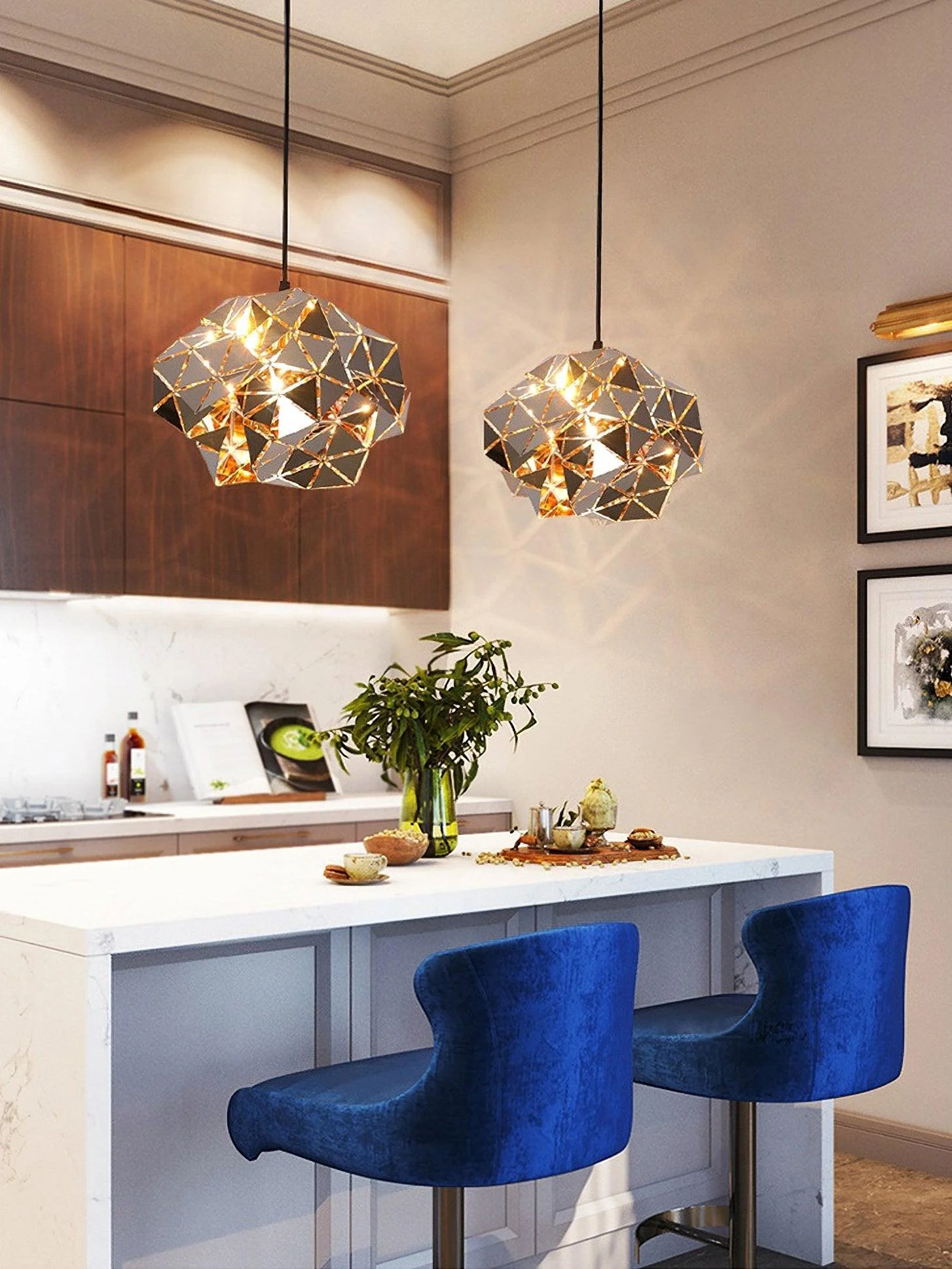 Geometric Panel Pendant Lamp - Image 14
