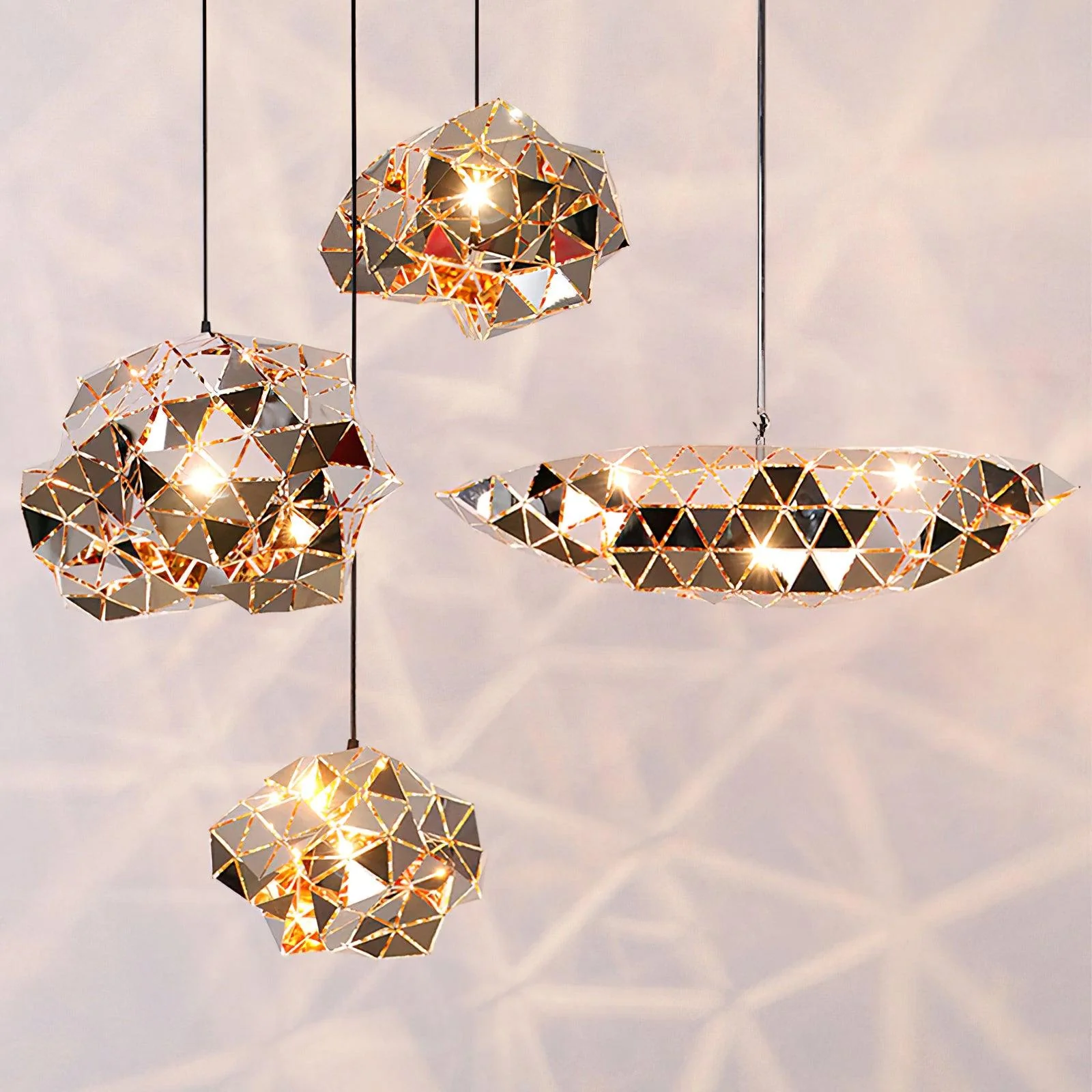 Geometric Panel Pendant Lamp - Image 4