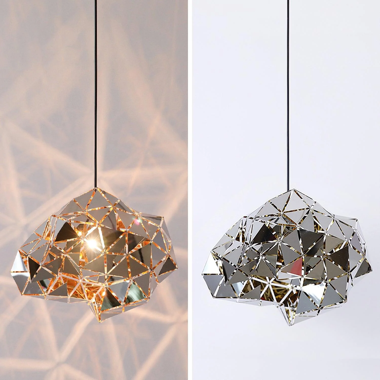 Geometric Panel Pendant Lamp - Image 9