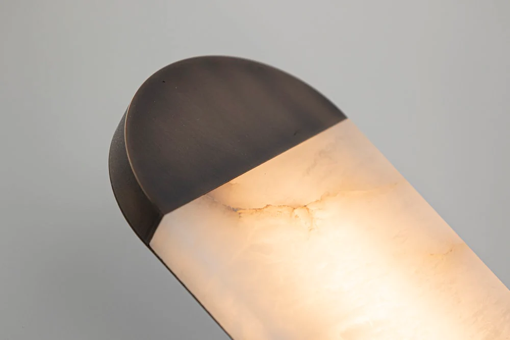 Ghost alabaster wall sconce - Image 9